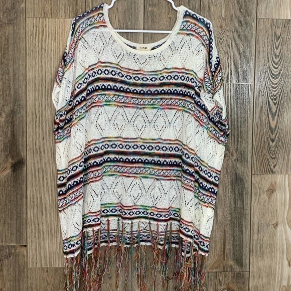 Anthropologie Sweaters - Molly Bracken Boho Poncho Style Sweater Sz TU